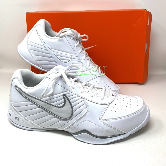 Nike Air Baseline Low White Leather Men’s Sneakers - Picture 7 of 10